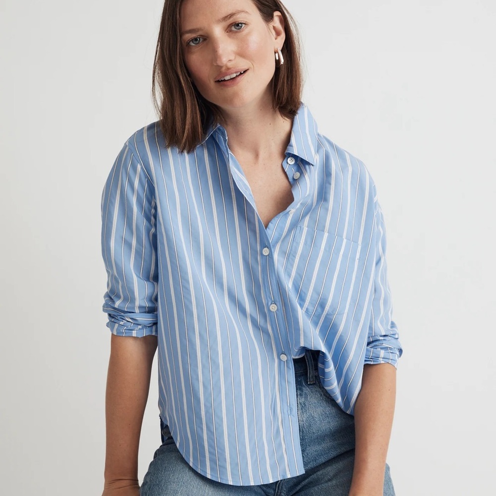 Madewell Drapey Oversized Boy Shirt